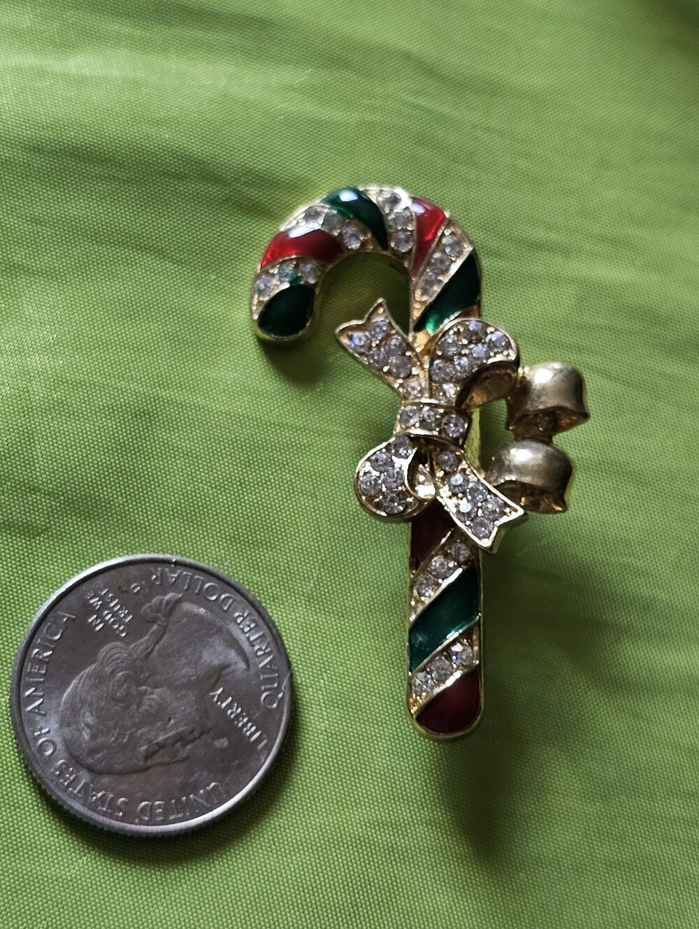 Candy Cane Christmas Brooche